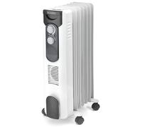 Radiador de aceite de 2000 W, con 3 niveles de potencia, modo ECO, funcionamiento silencioso y termostato para la habitación