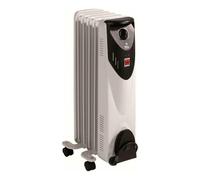 Radiador de aceite FM Calefacción RW-10 - 1000 W, 5 elementos, termostato de seguridad