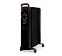 Radiador de aceite Orbegozo RUN 2500, 11 elementos, termostato regulable, 3 potencias de calor, ruedas pivotantes multidireccionales, 2500 W