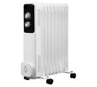 Radiador de aceite Soleil (800 W - 2.000 W, Blanco, 25 x 44 x 60 cm)