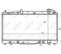 Radiador de agua Aletas refrigeración soldadas 59079 NRF para TOYOTA CAMRY Sedán