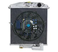 Radiador de aluminio con ventilador - Incluye sistema de circulación de aire - Accesorio para automóvil