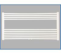 Radiador de baño SMYRNA Plus blanco 800 x 600 mm. tamaño especial, recta, con conexión central, toallero calentador de toallas