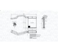 Radiador de calefacción MAGNETI MARELLI 350218453000 para KUGA I 2 2010-2012