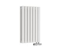 Radiador de Diseño Horizontal 518 Vatios 635 x 413 m Entre Eje 50mm Conexión Central Revive Caldae Blanco