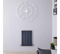 Radiador de Diseño Horizontal de Aluminio Antracita 600mm x 410mm 805 Vatios