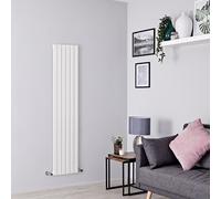 Radiador de Diseño Vertical - 1600mm x 354mm - 677 Vatios - Blanco
