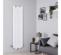 Radiador de Diseño Vertical - Aluminio - Antracita - 1600mm x 390mm - 835 Vatios - Laeto