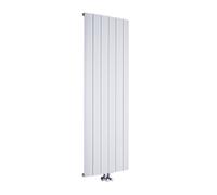 Radiador de Diseño Vertical Con Conexión Central - Aluminio - Blanco Mate - 1600mm x 280mm x 46mm - 736 Vatios - Aurora
