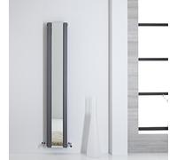 Radiador de Diseño - Vertical Con Espejo - Antracita - 1800mm x 265mm - 995 Vatios - Sloane