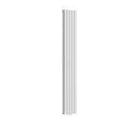 Radiador de panel nore de diseño doble capa tubular acero 180x30 cm - blanco [neu.haus]