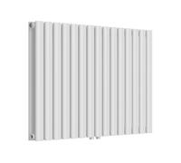Radiador de panel nore de diseño doble capa tubular acero 60x90 cm - blanco [neu.haus]