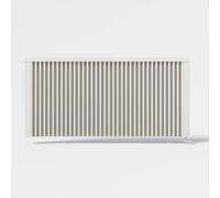 Radiador eléctrico de 2450 W - Montaje en pared - Blanco RAL9010 - Convección e infrarrojos - Para uso en interiores