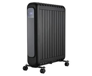 Radiador eléctrico Style (1.200 W - 2.400 W, Negro, 14 x 48,5 x 66 cm)