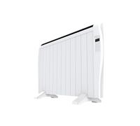 Radiador Emisor Térmico EVVO C12 Blanco, 2000W, hasta 26m2, Instalación Suelo o Pared, Google Home Alexa,12 elementos, Bloqueo infantil, Wifi, Control remoto,Temporizador