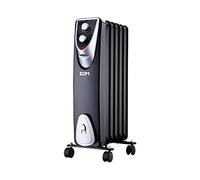 RADIADOR MODELO "BLACK EDITION" - SIN ACEITE - (6 ELEMENTOS) - 1000W - EDM