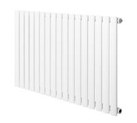 Radiador Ovalado de Columna Simple Blanco 60 cm x 102 cm - Acero al Carbono 970 W | Radiador de Agua para Calefacción Eficiente | Soportes, Kit y Cepillo Incluidos - Garantía 15 Años