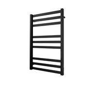 Radiador Toallero de Agua Mario Modelo Chicago de Acero Inoxidable 1200х530/500 Negro Mate