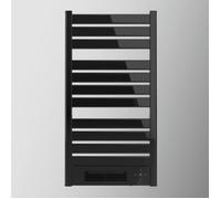 Radiador Toallero Eléctrico Bajo Consumo Ready Warm 9770 Ceramic Towel Black. Calefactor Cerámico Incorporado, 2000 W, Pantalla Led, Mando A Distancia, Temporizador, Ipx4