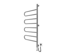Radiador Toallero Eléctrico Mario Modelo Tristar-I Toallero Eléctrico Rotable para baño Bajo Consumo de Acero Inoxidable 100 x 44,5 x 5,5 115W