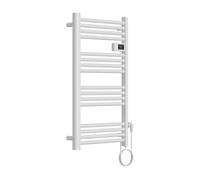 Radiador toallero eléctrico mural follo 500w 16 tubos aluminio 96x54cm - blanco [pro.tec]