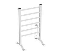 Radiador toallero eléctrico savitaipale 100w 6 barras aluminio 85x55cm - blanco [pro.tec]