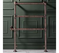 Radiador Toallero Eléctrico Tradicional con Barras Planas - Bronce Bruñido - 930mm x 632mm x 200W - Condesa
