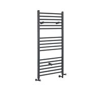 Radiador Toallero Mixto Cromado Plano - 600mm x 400mm - incl. 200W Elemento Eléctrico, Pieza en Forma de T y Llaves - Kent