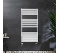 Radiador Toallero Mixto Blanco - 975mm x 600mm - incl. 600W Elemento Eléctrico y Llaves - Lustro