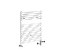Radiador Toallero Mixto - Blanco con Barras 364W - 730mm x 450mm