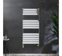 Radiador Toallero Mixto Cromado - 620mm x 450mm - in lemento Eléctrico de 400W con Oculta Cables y Llaves - Lustro