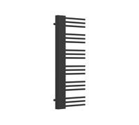 Radiador toallero mural kviteseid 18 tubos 470w acero 120x50 cm - negro [neu.haus]