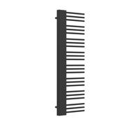 Radiador toallero mural kviteseid 24 tubos 558 w acero 146x45 cm - negro [neu.haus]