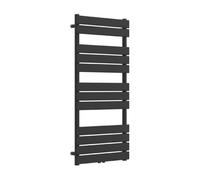 Radiador toallero mural voss 703 w 12 lamas acero 120x60 cm - negro [neu.haus]