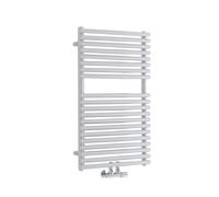 Radiador Toallero - Plano - Conexión Central - Blanco - 835mm x 400mm - 233 Vatios - Magera