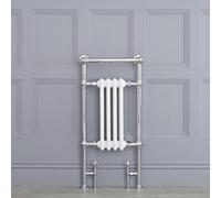 Radiador Toallero Tradicional con Barra Porta Toallas - Cromado/Antracita - 930mm x 452mm - Elizabeth