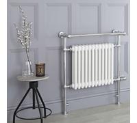 Radiador Toallero Tradicional con Elemento Eléctrico de 600 Watt - Blanco - 930mm x 620mm - Elizabeth