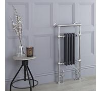 Radiador Toallero Tradicional - Cromado/Antracita - 930mm x 452mm (Barra Superior Plana) - Elizabeth