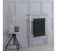 Radiador Toallero Tradicional - Cromado/Antracita - 930mm x 620mm (Barra Superior) - Elizabeth
