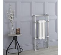 Radiador Toallero Tradicional - Cromado/Blanco - 930mm x 452mm (Barra Superior Plana) - Elizabeth