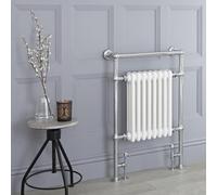 Radiador Toallero Tradicional - Cromado/Blanco - 930mm x 620mm (Barra Superior) - Elizabeth
