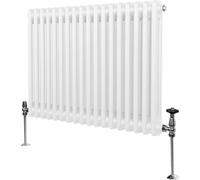 Radiador tradicional de 2 columnas - 600 x 832 mm - Blanco