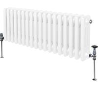 Radiador tradicional de 3 columnas - 300 x 832 mm - Blanco