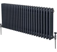 Radiador tradicional de 3 columnas - 600 x 1192 mm - Gris antracita
