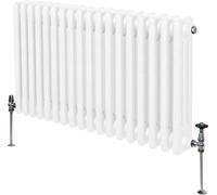 Radiador tradicional de 3 columnas - 600 x 832 mm - Blanco
