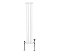 Radiador tradicional de dos columnas - 1500 x 202 mm - Blanco