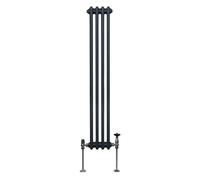 Radiador tradicional de dos columnas - 1500 x 202 mm - Gris antracita
