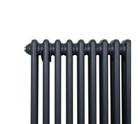 Radiador tradicional de dos columnas - 1800 x 202 mm - Gris antracita