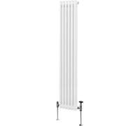 Radiador tradicional de dos columnas - 1800 x 292 mm - Blanco