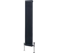 Radiador tradicional de dos columnas - 1800 x 292 mm - Gris antracita